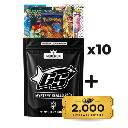10X Sealed Mystery Packs + Ticket