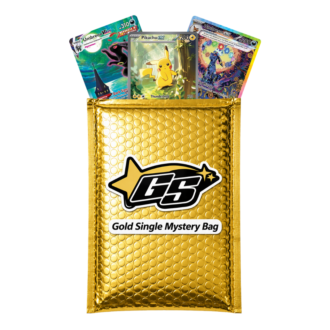 gold edition graded card mystery box Pokemon Prismatic Evolutions surprise Relive history MASTER MYSTERY BOX - GRADED